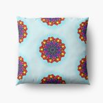 Love Is All Around Us Mandala floor pillow