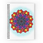 Love Is All Around Us Mandala spiral notebook
