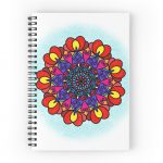 Love Is All Around Us Mandala spiral notebook