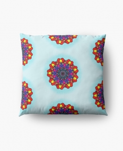 Love Is All Around Us Mandala Floor Pillow