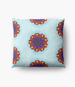 Love Is All Around Us Mandala Floor Pillow