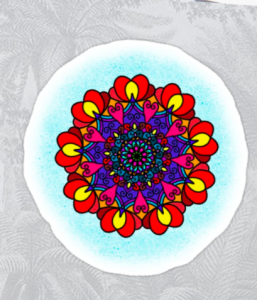 Love Is All Around Us Mandala Sticker